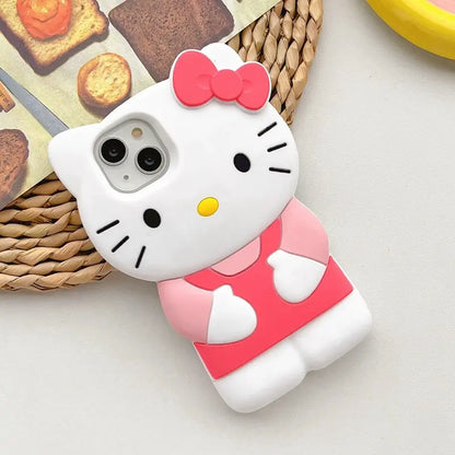 Sanrio Hello Kitty Silicone Phone Case - Charming Hello Kitty Design for Phone Protection & Style - Ideal for Fans & Decor Enthusiasts - Boxes