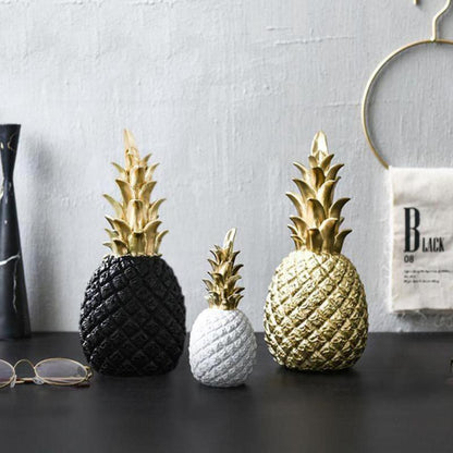 Elegant Gold Pineapple Decor