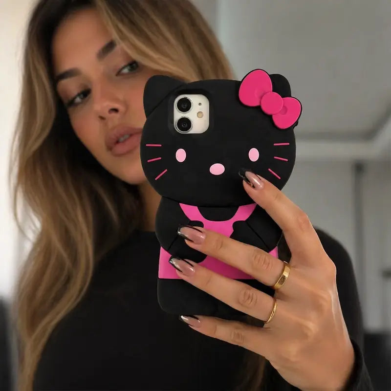 Sanrio Hello Kitty Silicone Phone Case - Charming Hello Kitty Design for Phone Protection & Style - Ideal for Fans & Decor Enthusiasts - Boxes
