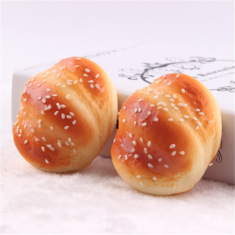 Premium PU Steamed Flower Bread Squishy Toy