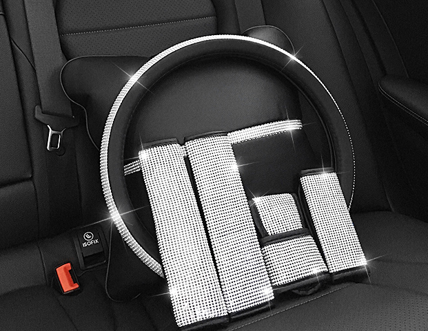 Cute High Quality Bedazzle Steering Wheel Cover for All Seasons