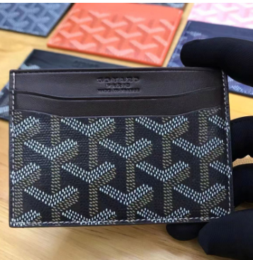 Saint-Sulpice Goyard Leather Mini Wallet Ensemble
