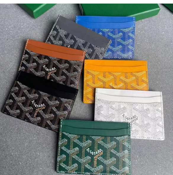 Saint-Sulpice Goyard Leather Mini Wallet Ensemble