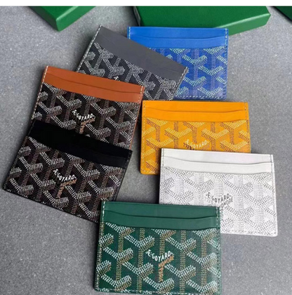 Saint-Sulpice Goyard Leather Mini Wallet Ensemble