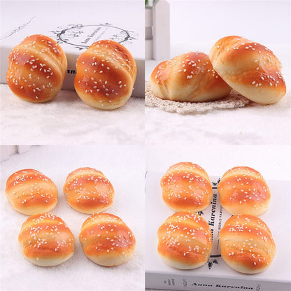Premium PU Steamed Flower Bread Squishy Toy